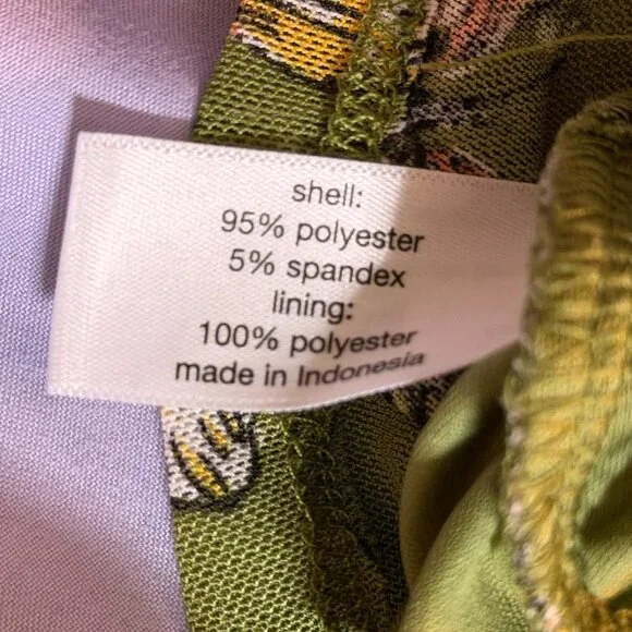 Lane Bryant PLUS SIZE 22/24 green floral butterfly flowy vneck blouse shawl - Picture 13 of 15